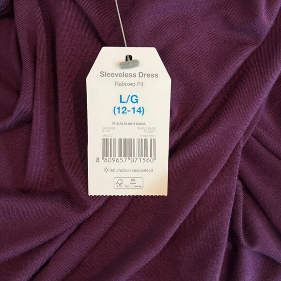 Minimalist Everyday Dress Stretch Fabric Comfy and Soft with Pockets Size L - Picture 7 of 8